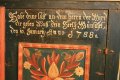 Rare armoire peinte XVIIIe Suisse ou Alsace