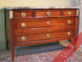 Commode acajou époque Louis XVI