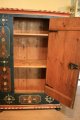 Rare armoire peinte XVIIIe Suisse ou Alsace