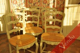 Suite de six chaises