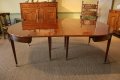 Table ovale à bandeau Directoire en acajou