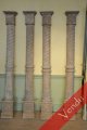 Suite de quatre demi-colonnes