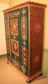 Rare armoire peinte XVIIIe Suisse ou Alsace