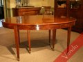 Table ovale à bandeau Directoire en acajou
